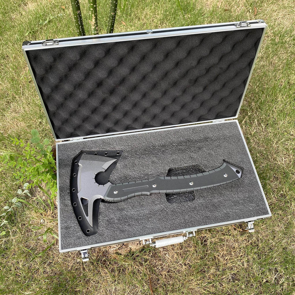 Handmade 8Cr Steel Re9 Leon Tactical Axe 40CM / 15.7" Full Scale Leon Hatchet For Collection