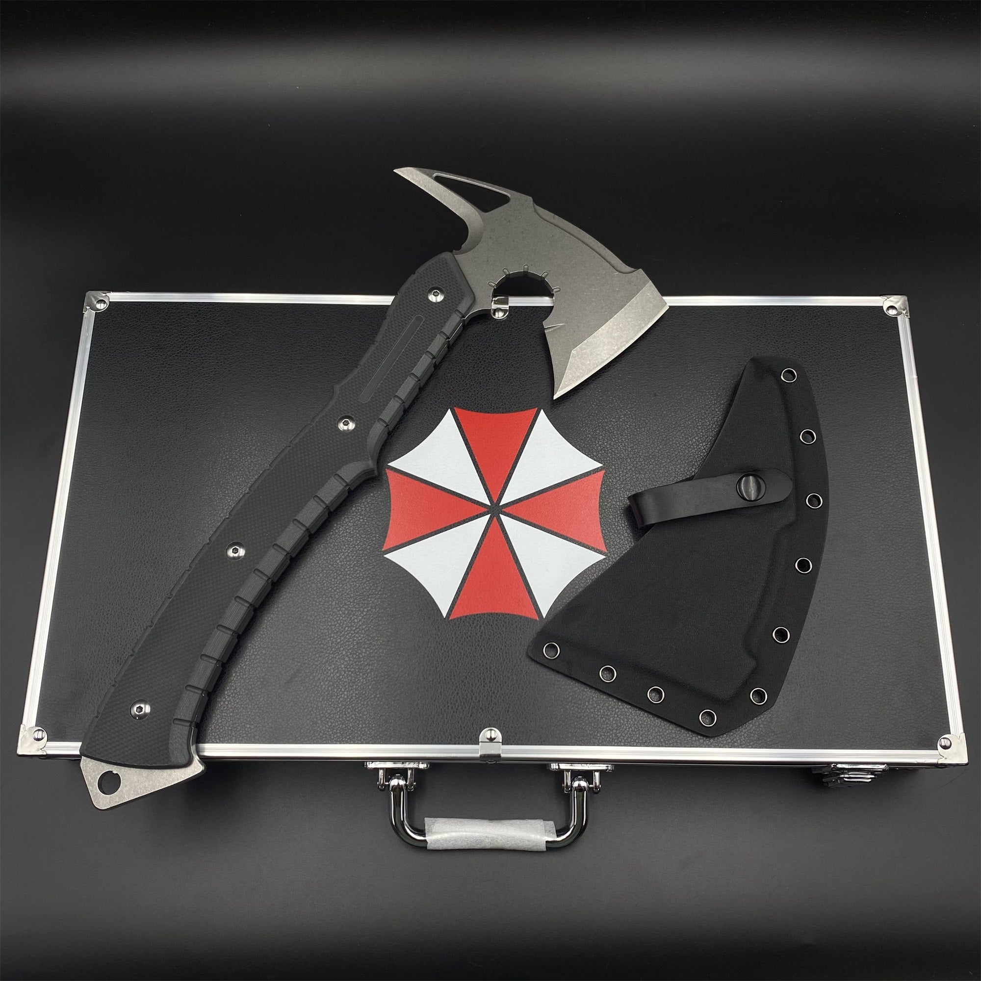 Handmade 8Cr Steel Re9 Leon Tactical Axe 40CM / 15.7" Full Scale Leon Hatchet For Collection