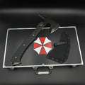 Hache Tactique de Leon en Acier 8Cr 40 cm – Fait Main (Resident Evil 9)