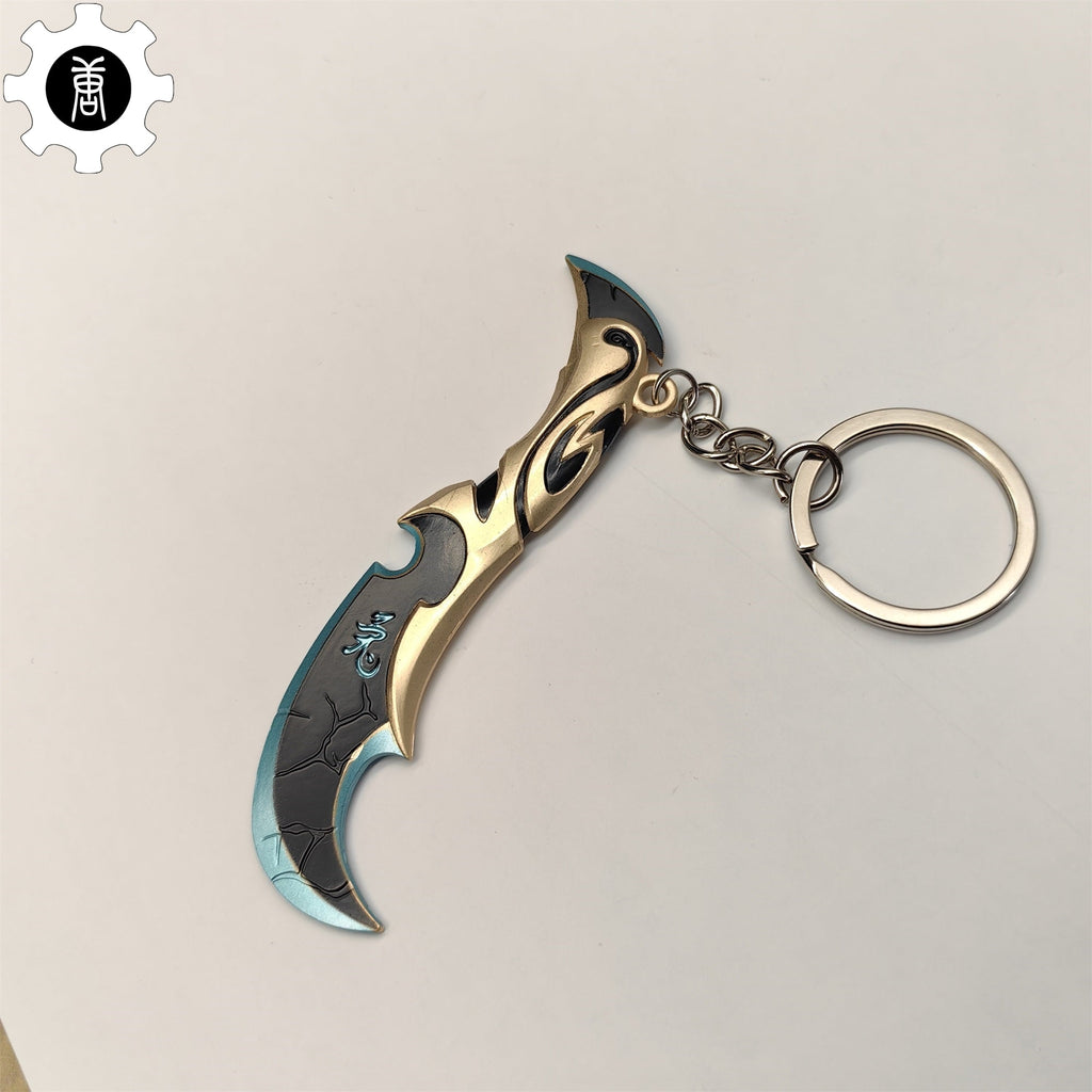 Val Luna's Descent Knife Keychain Metal Backpack Pendant