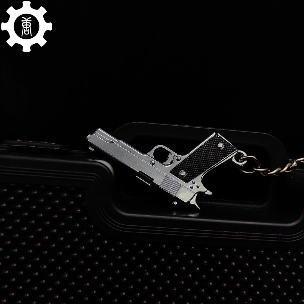 12 In 1 Metal World Famous Pistol Revolver Gun Keychain