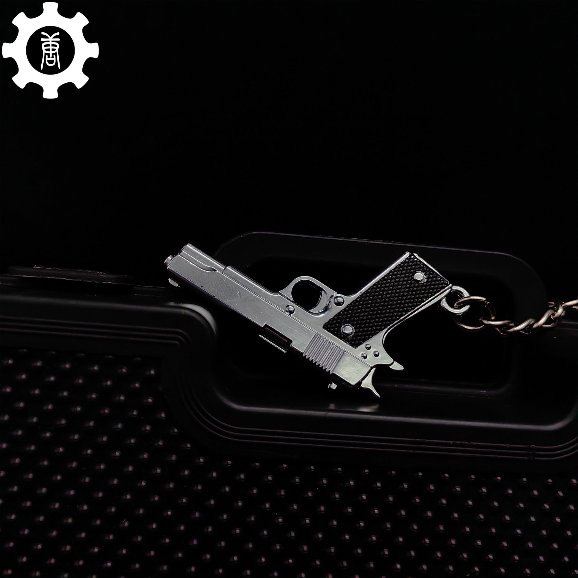12 In 1 Metal World Famous Pistol Revolver Gun Keychain