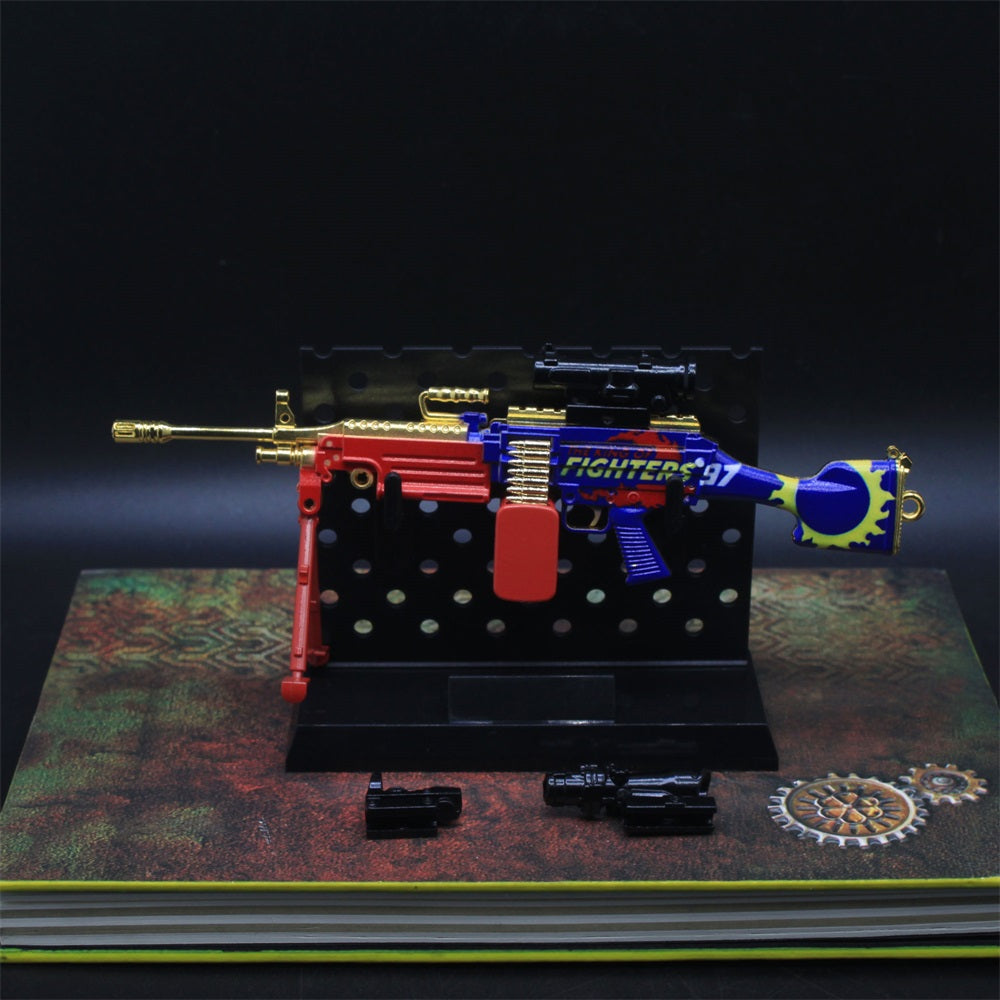 Mini Réplique Métal M249 Skin Industriel – 16,5 cm