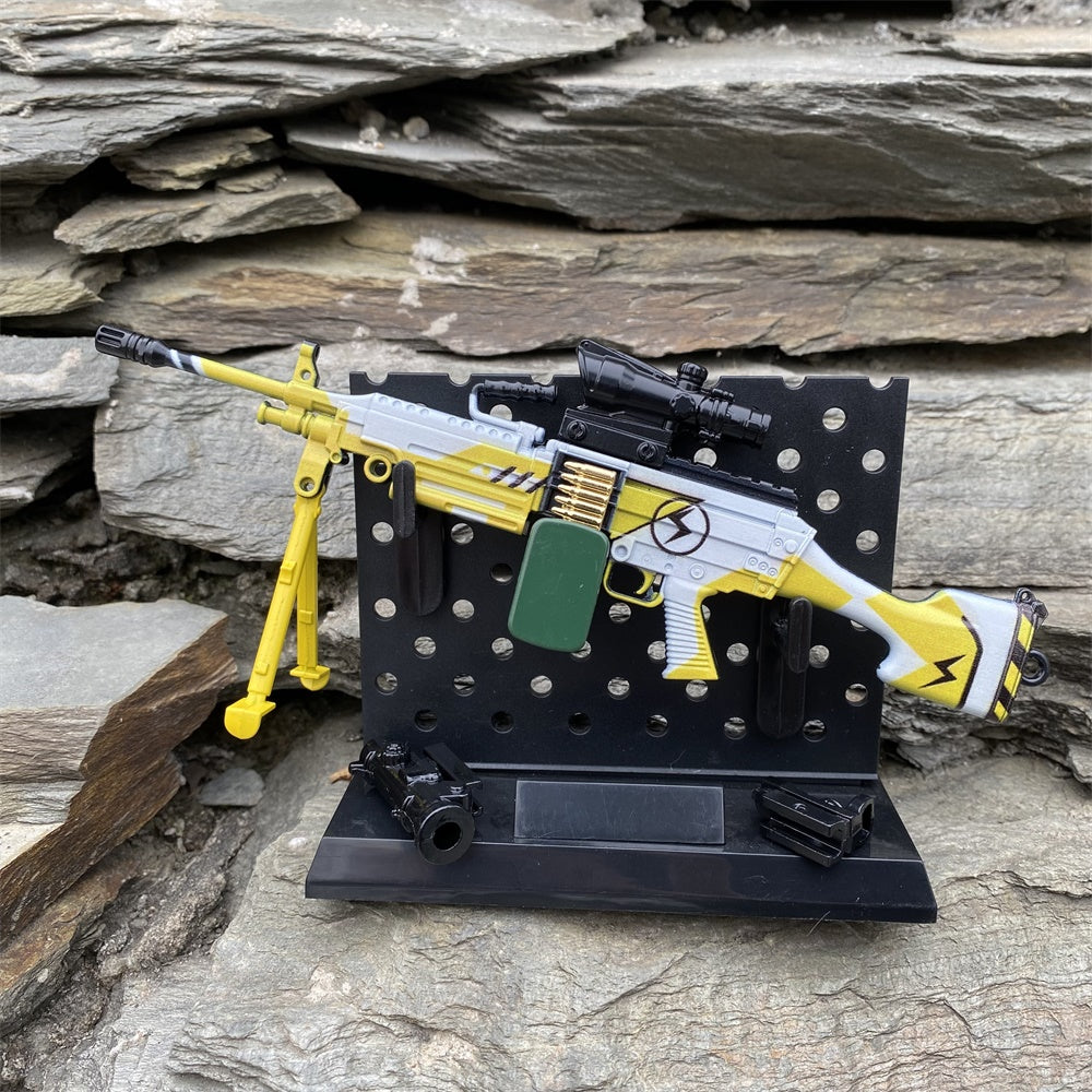 Mini Réplique Métal M249 Skin Industriel – 16,5 cm