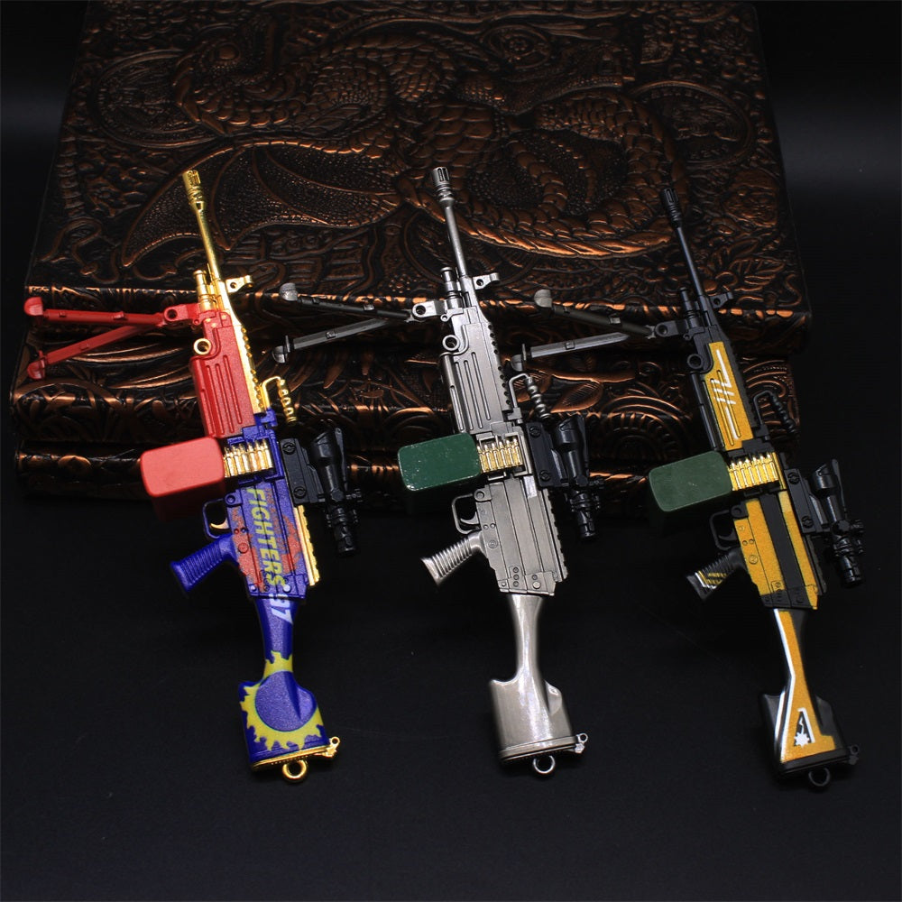 Mini Réplique Métal M249 Skin Industriel – 16,5 cm