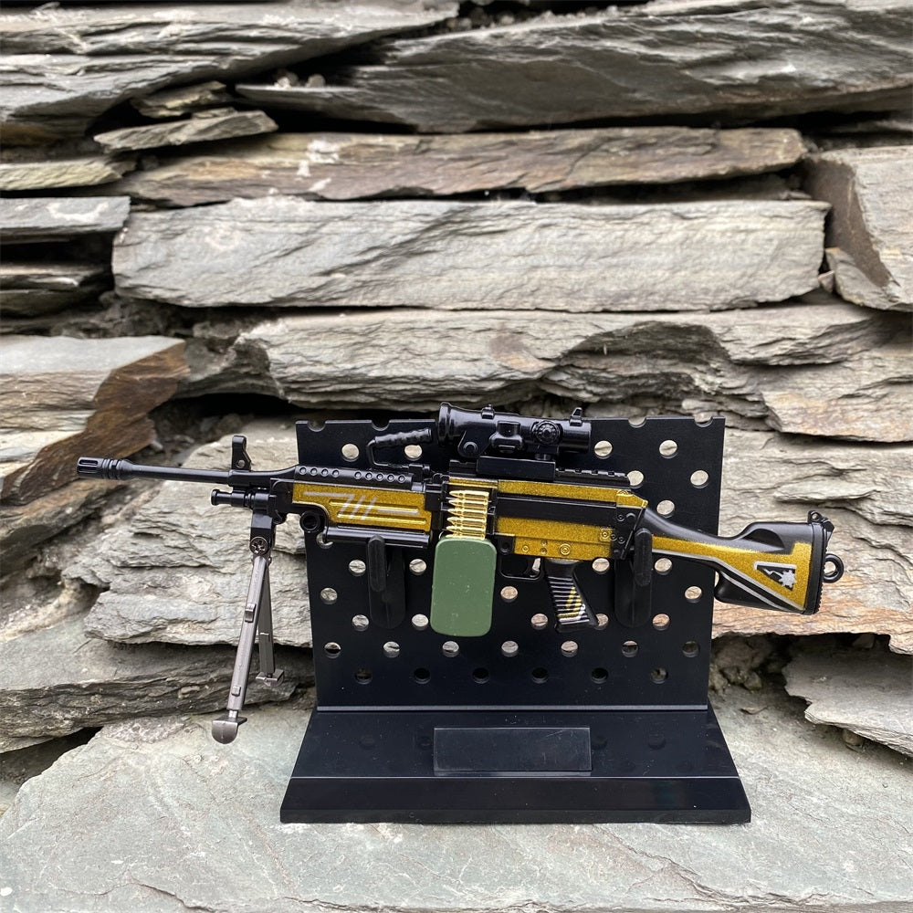 Mini Réplique Métal M249 Skin Industriel – 16,5 cm (Variante)