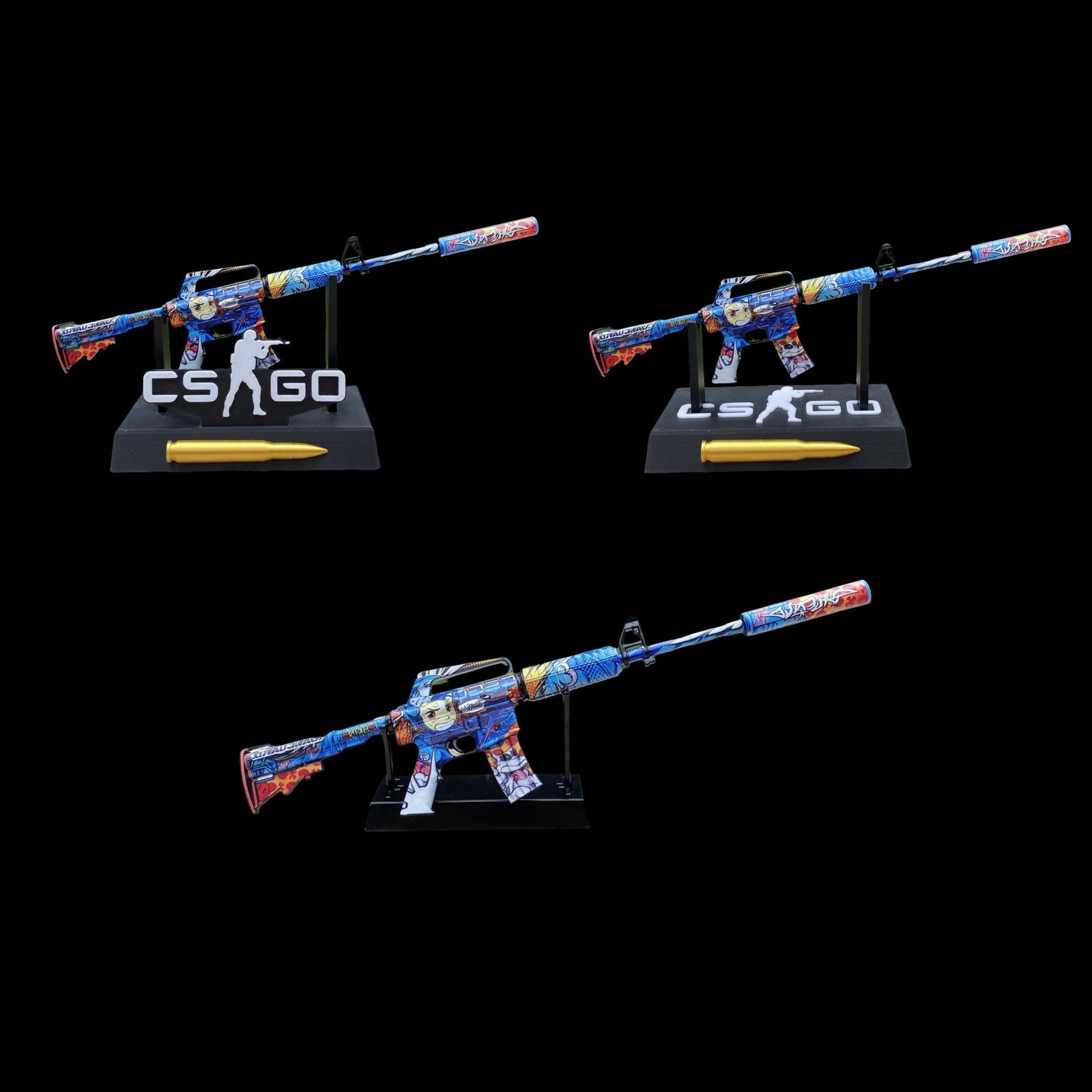 CSGO M4A1-S Player Two Metal Tiny Gun