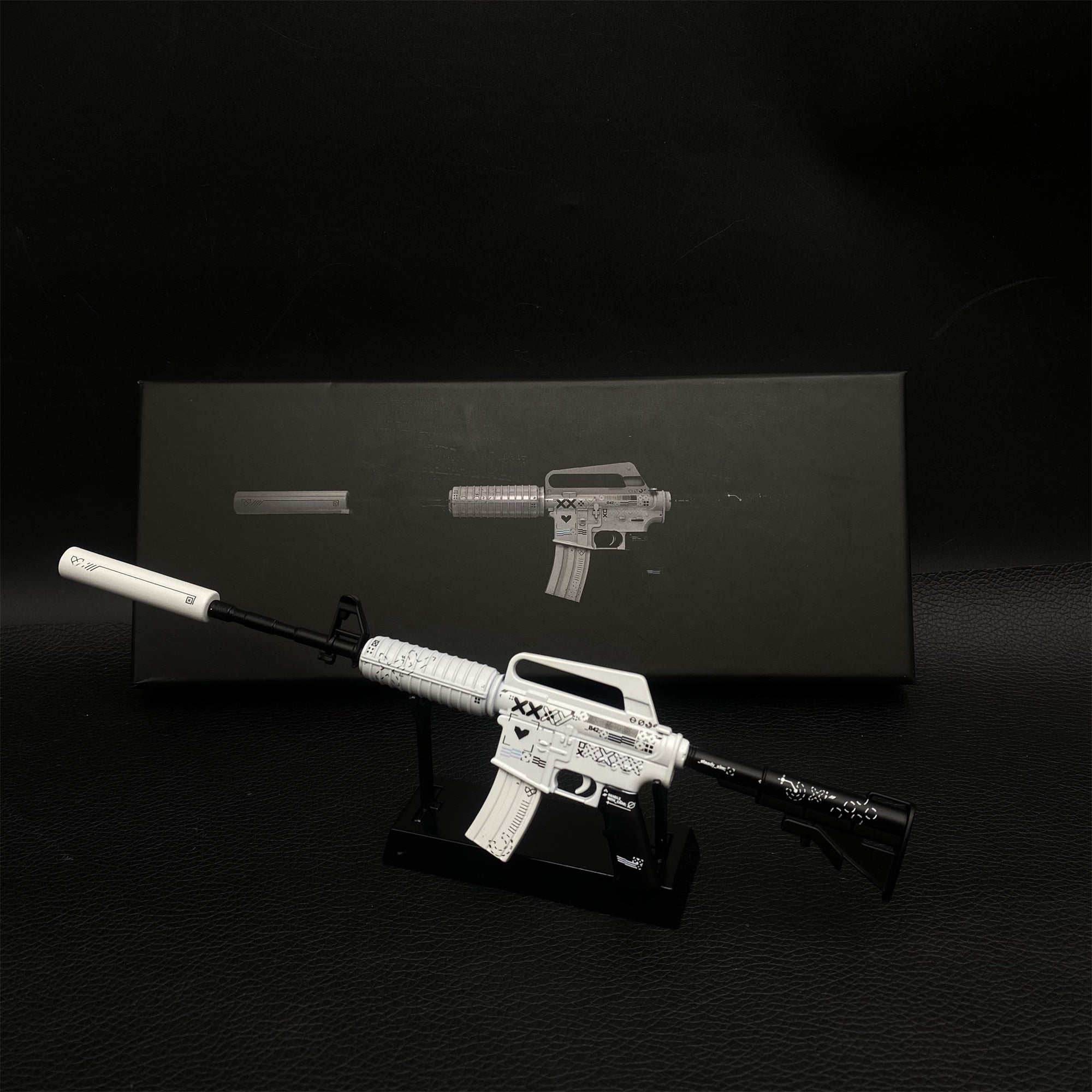 Top Rank Printstream Hyper Beast M4A1-S Gun Miniature For Collection