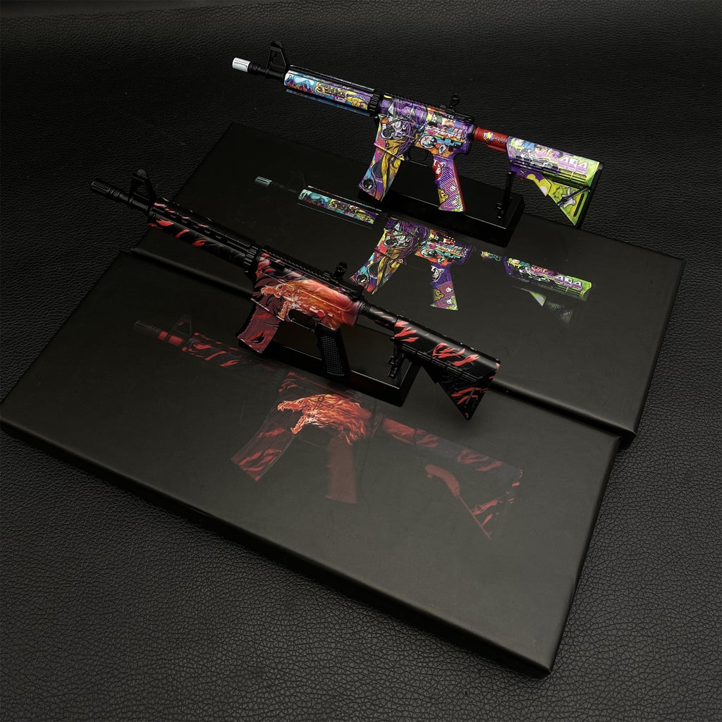Most Popular Howl In Living Color Skin M4A4 Gun Miniature For Display