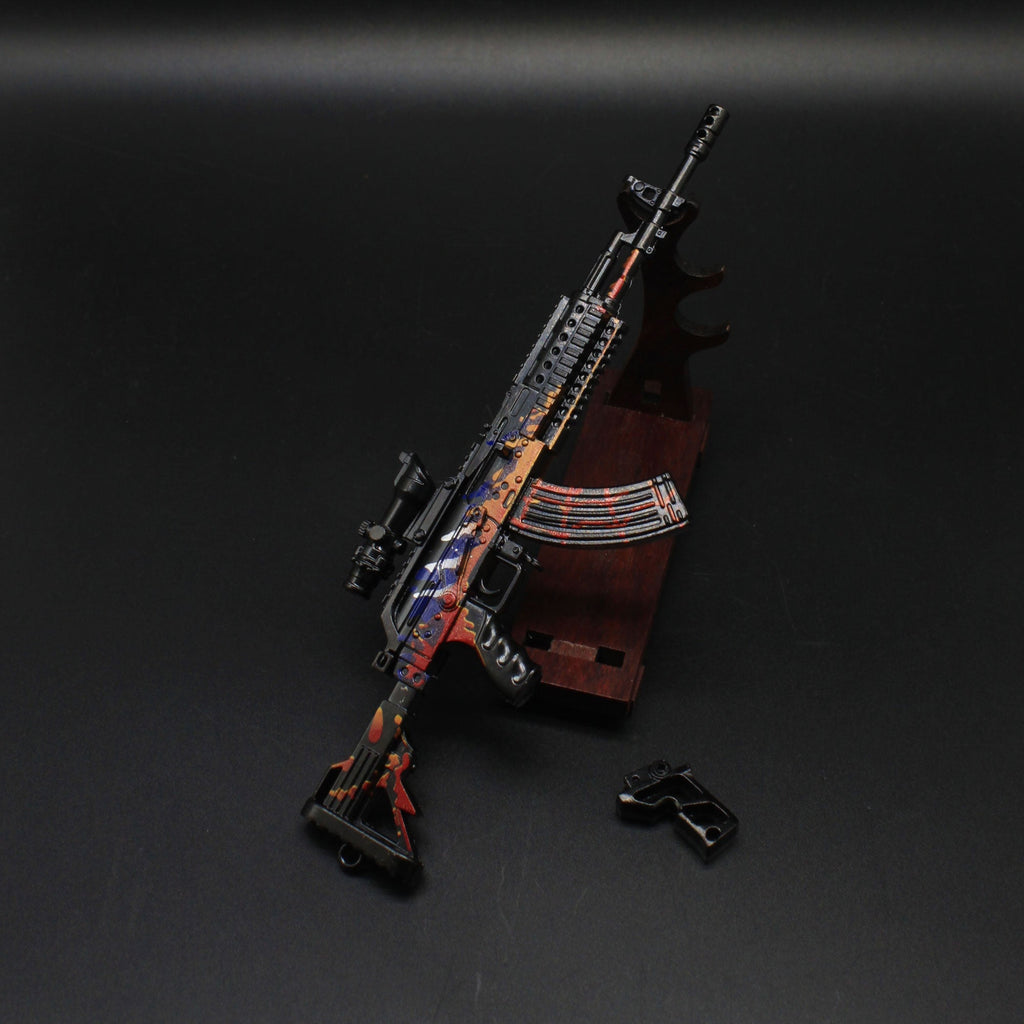 Metal Beryl M762 Miniature Assault Rifle Small Gun Model 17CM/6.7"