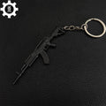 21 in 1 World Famous Assault Rifle Gun Keychain Metal Pendant For Military Hobby