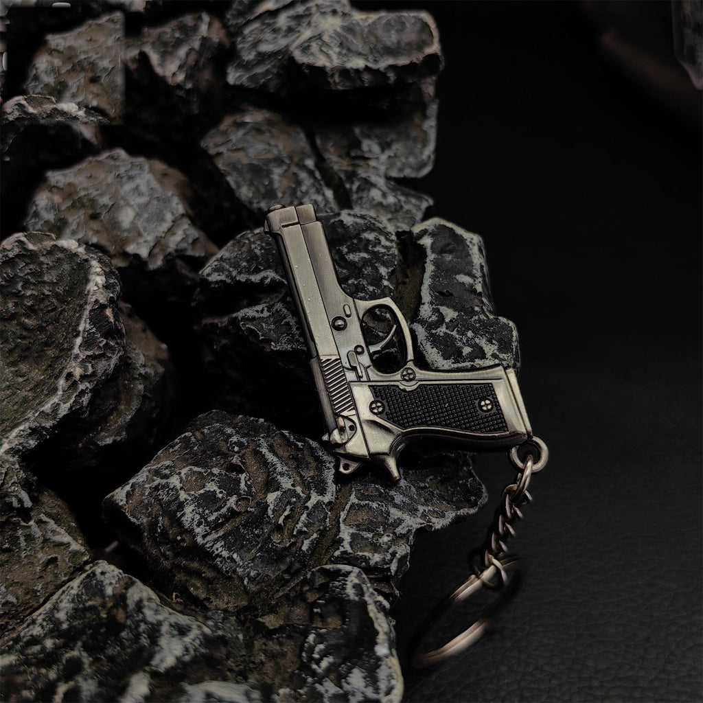 Mini M92F Pistol P92 Metal Keychain
