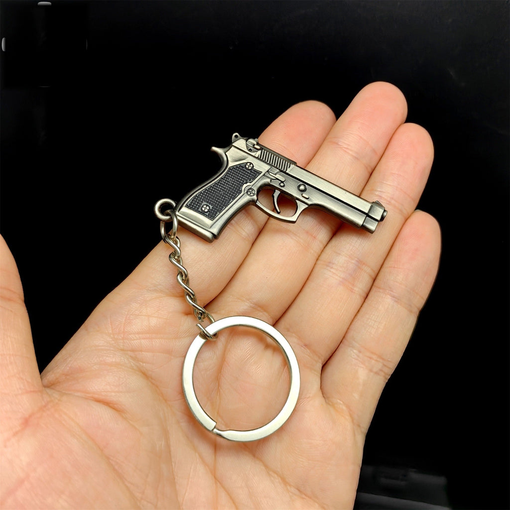 Mini M92F Pistol P92 Metal Keychain