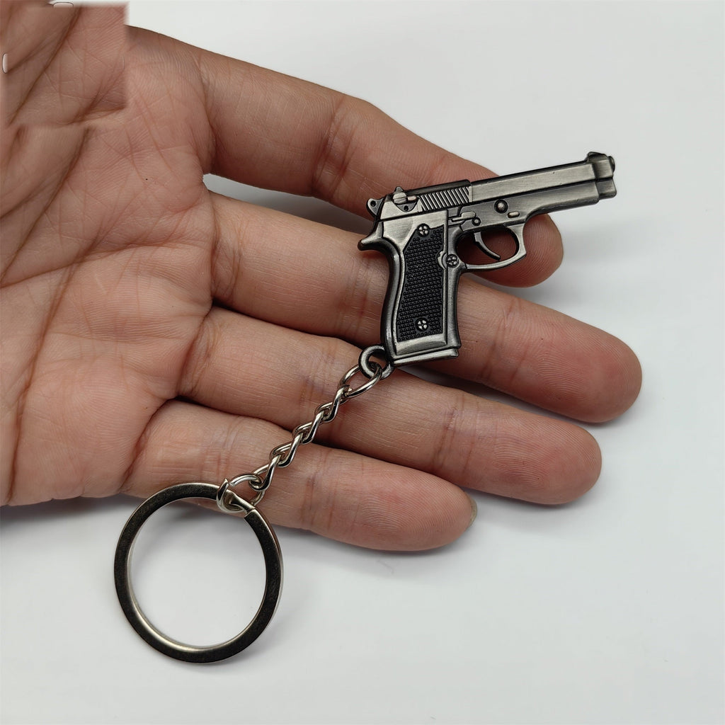 Mini M92F Pistol P92 Metal Keychain
