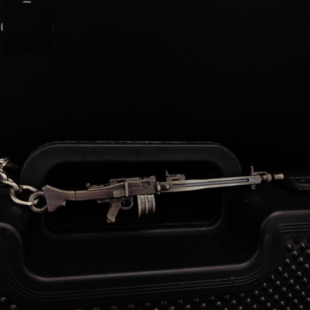 Mini MG3 Machine Gun Model Metal Keychain