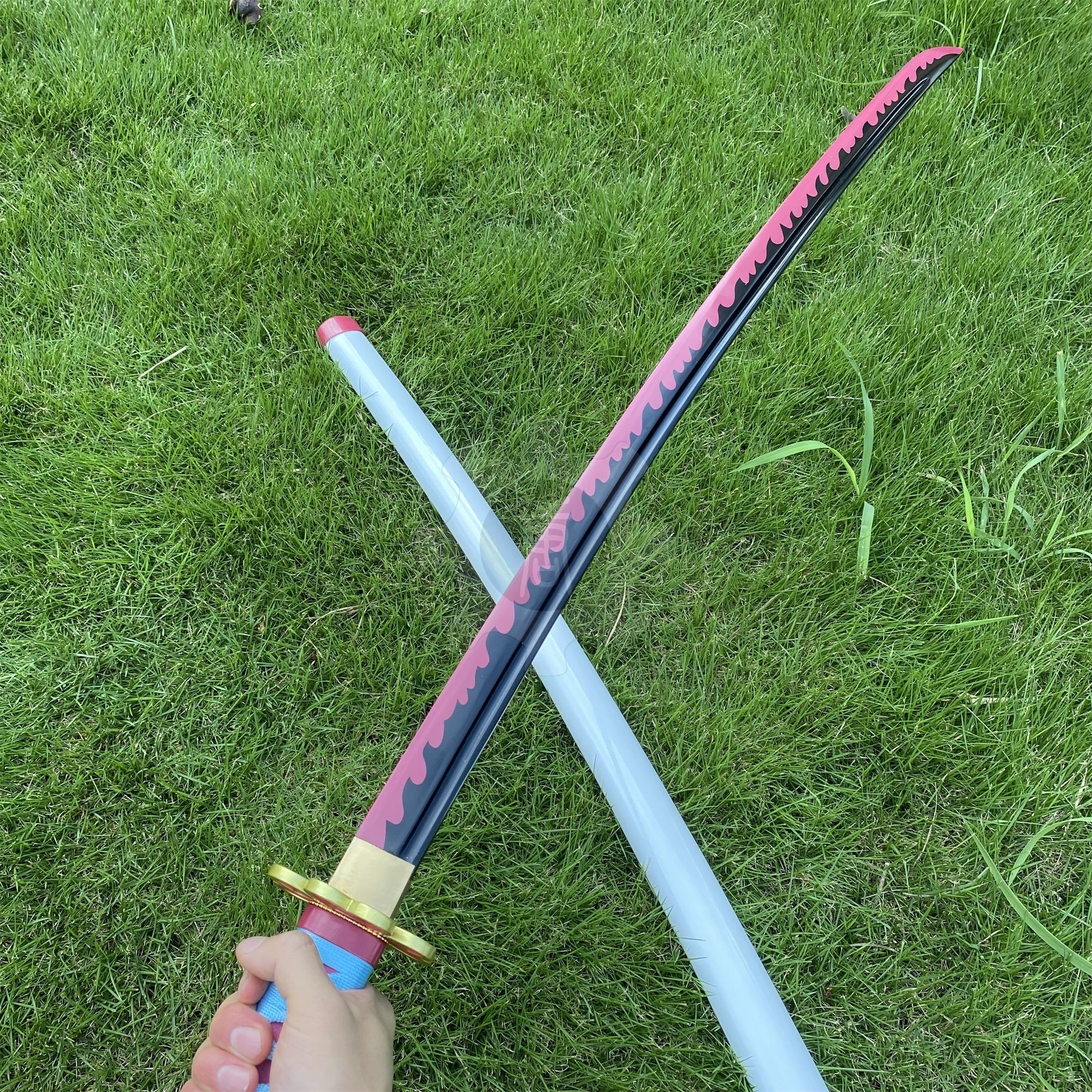 Kanroji Mitsuri Nichirin Sword Love Hashira Katana 1045 Carbon Steel Version