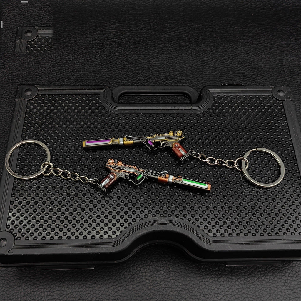 Metal Magepunk Ghost Gun Tiny KeyChain Pendant