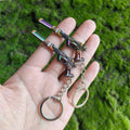 Metal Magepunk Ghost Gun Tiny KeyChain Pendant