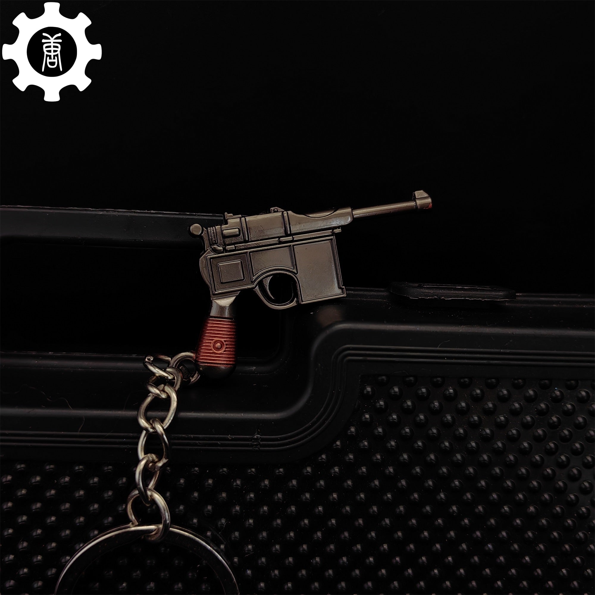 12 In 1 Metal World Famous Pistol Revolver Gun Keychain