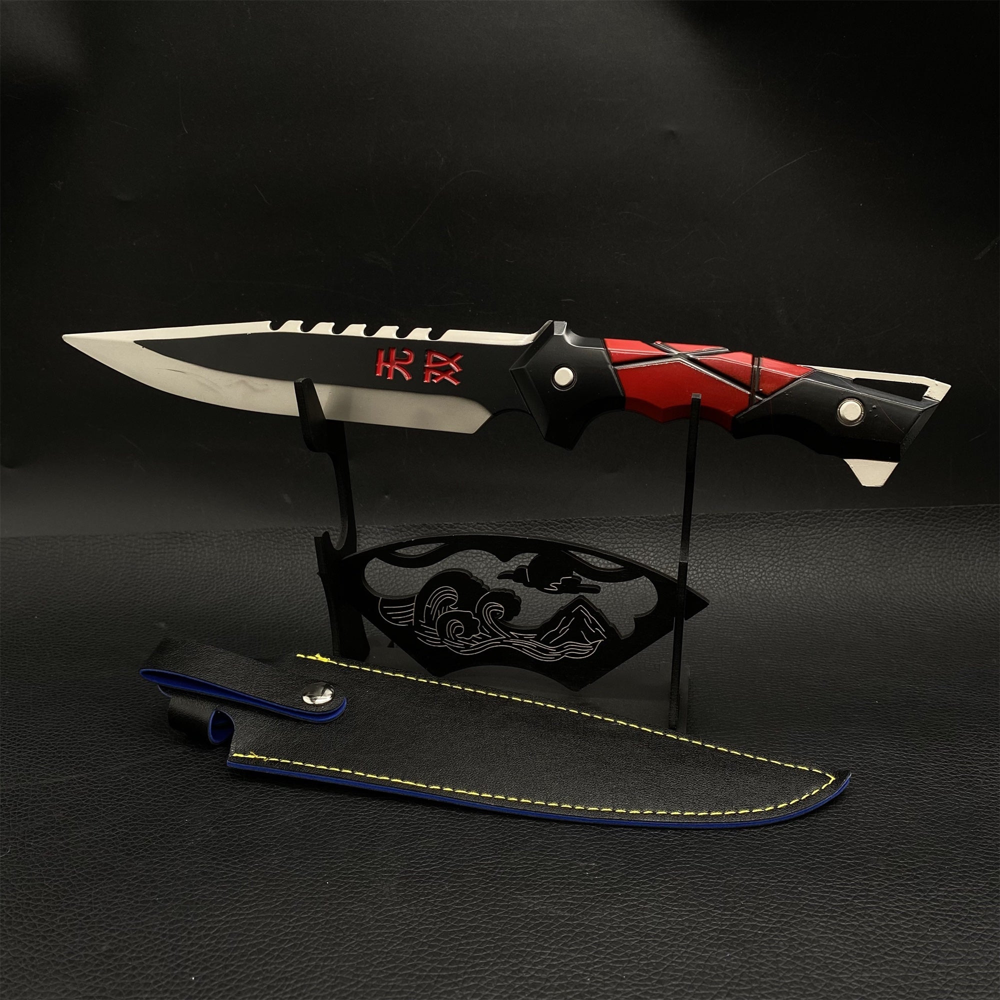 Couteau Ego en métal Arme de mêlée en métal Prop 3 couleurs