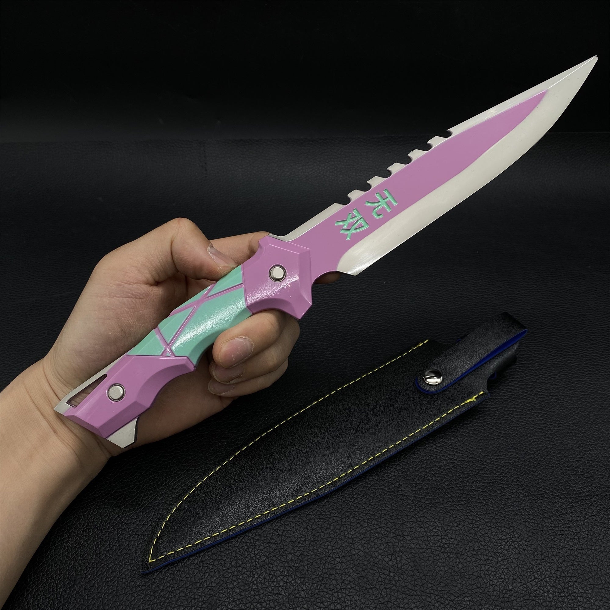 Couteau Ego en métal Arme de mêlée en métal Prop 3 couleurs