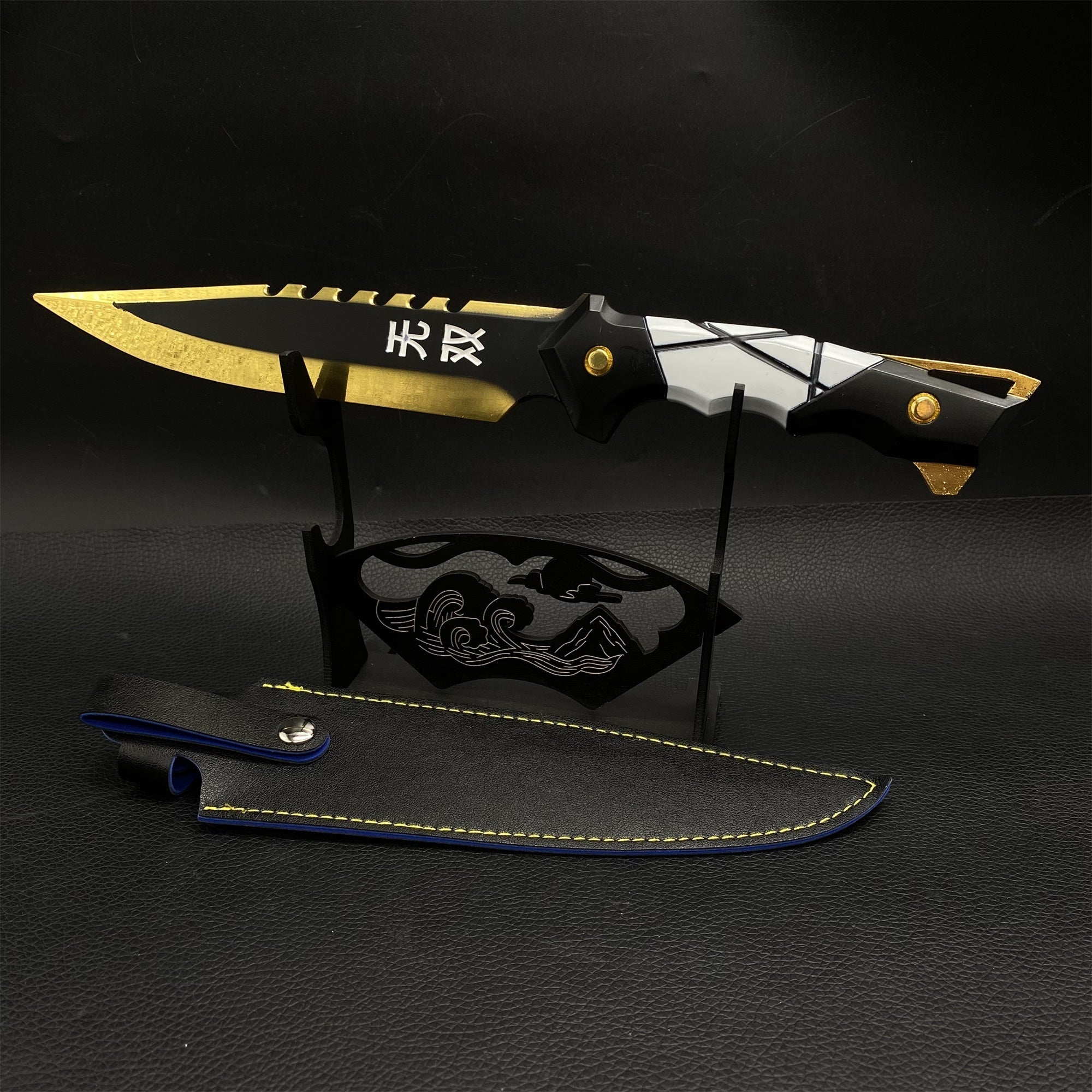 Couteau Ego en métal Arme de mêlée en métal Prop 3 couleurs