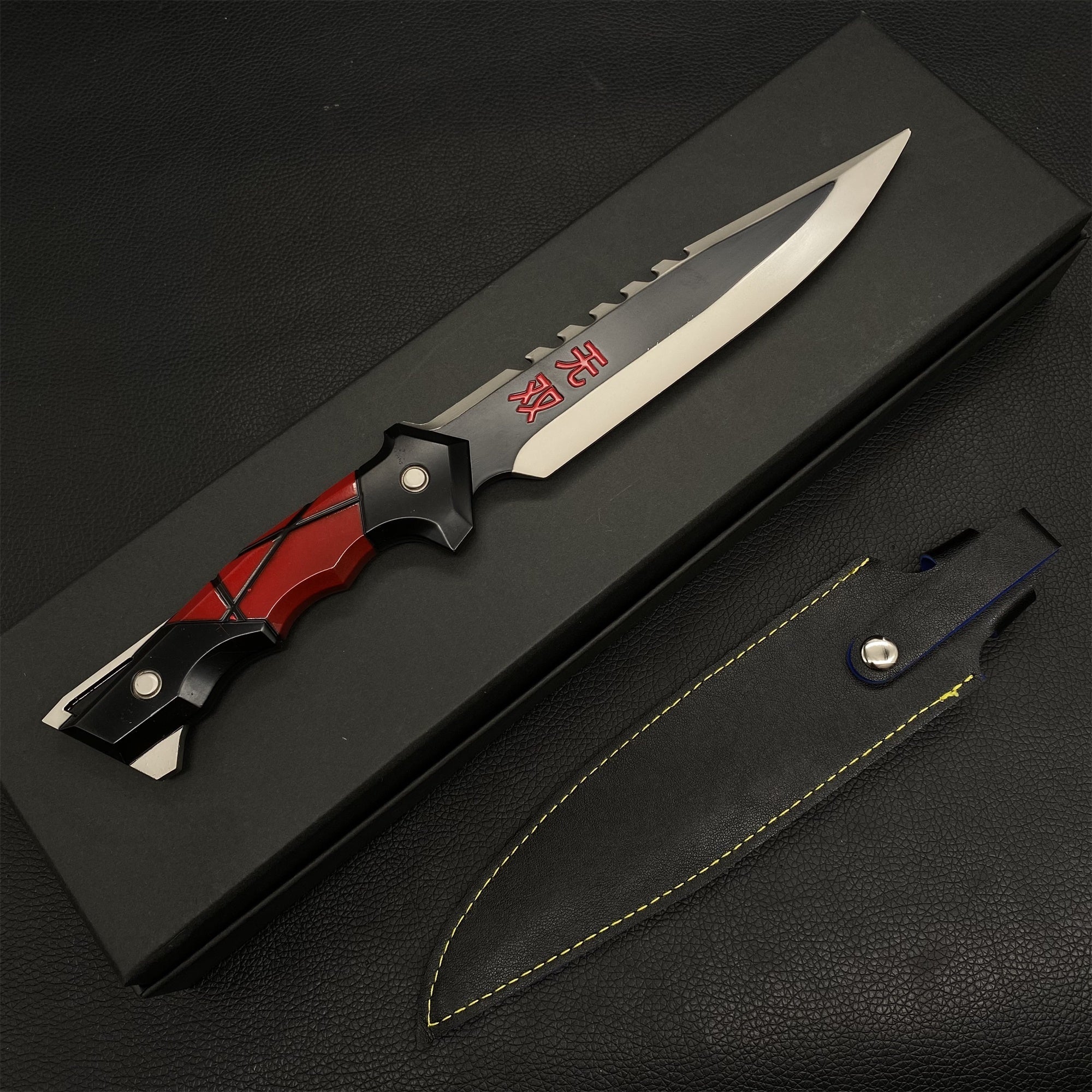 Couteau Ego en métal Arme de mêlée en métal Prop 3 couleurs