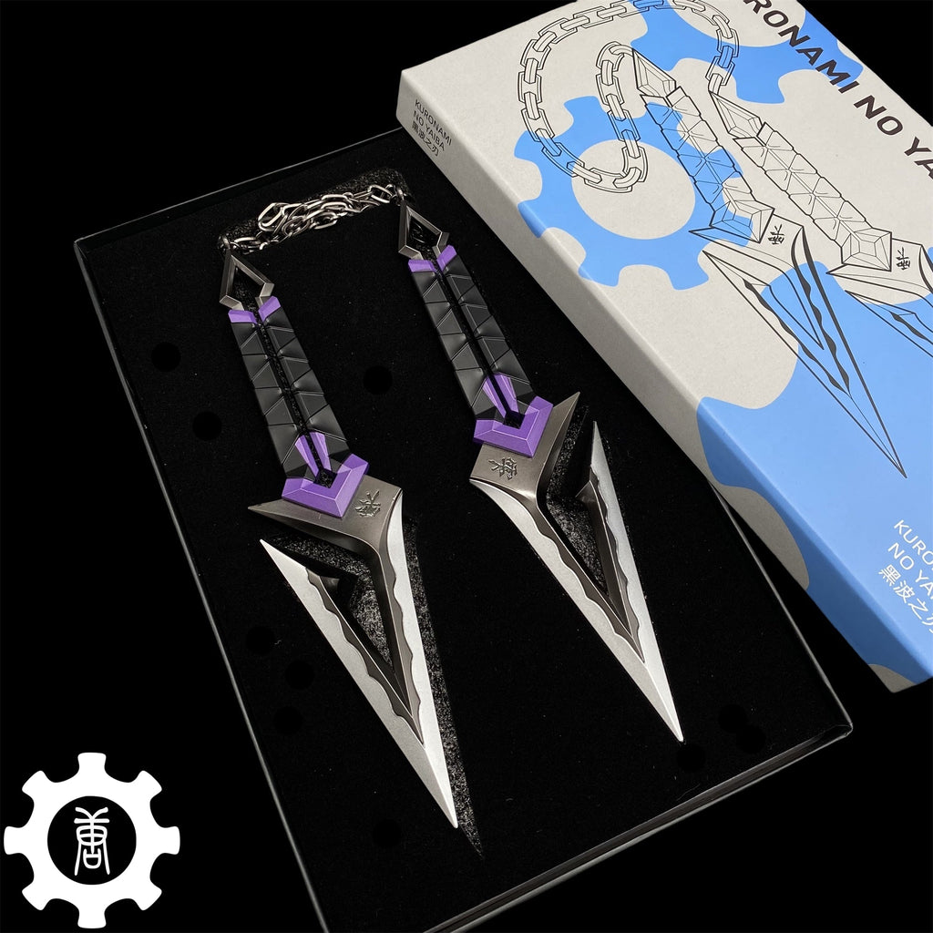 Metal Kuronami no Yaiba Life Size Kuronami Kunai Replica - Dull Blade Collectibles