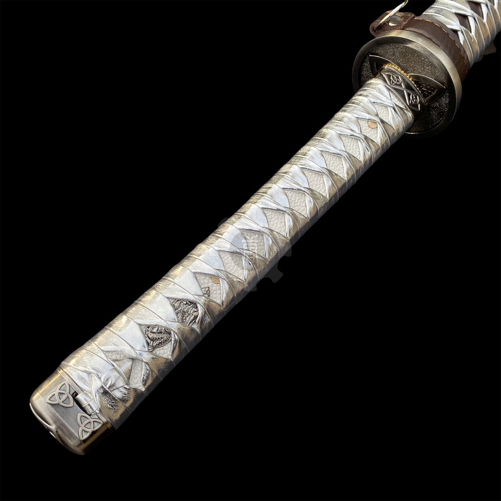 IRL Michonne Katana Samurai Blade Girl Katana Carbon Steel Version