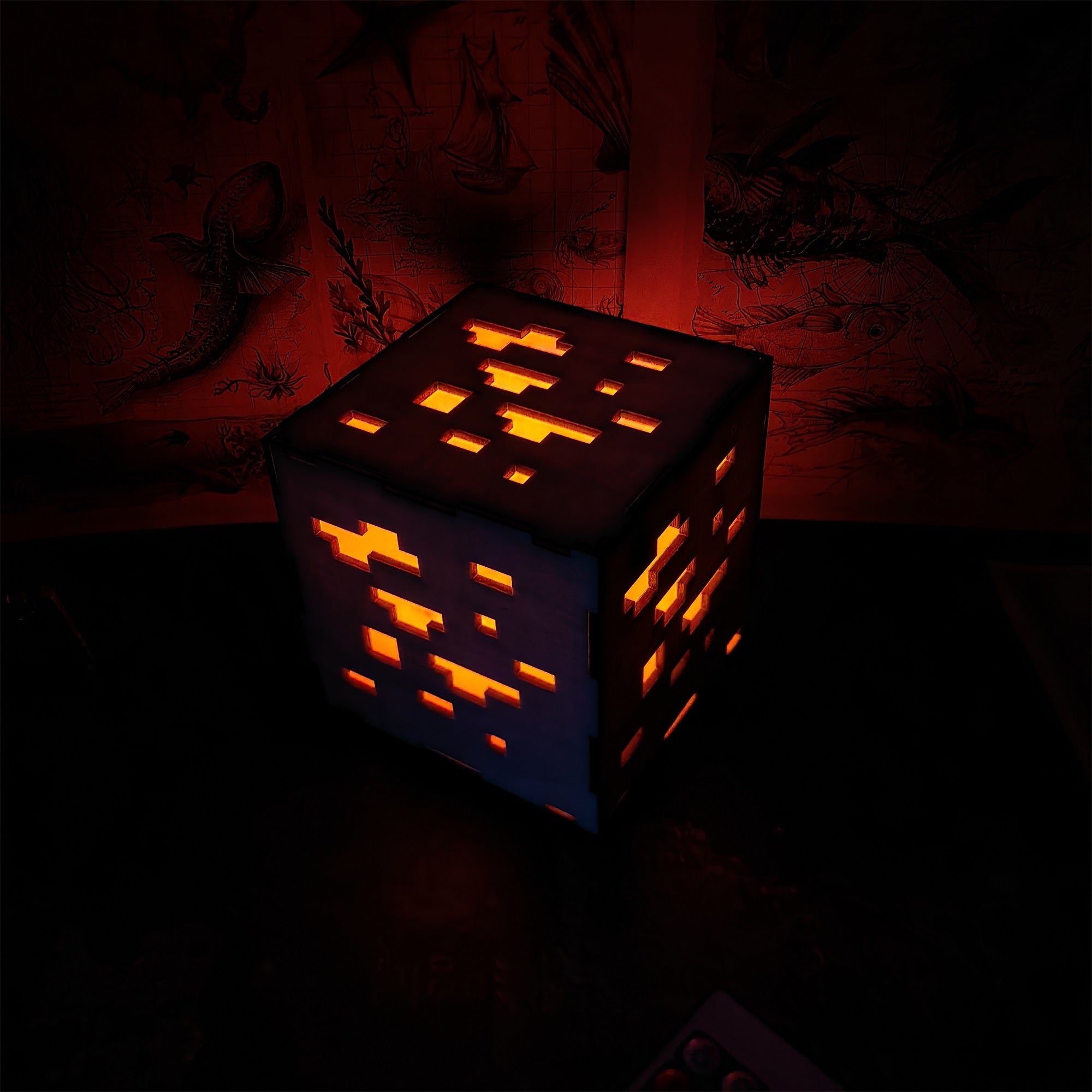 Handmade Minecraft Wooden Lantern Night Light