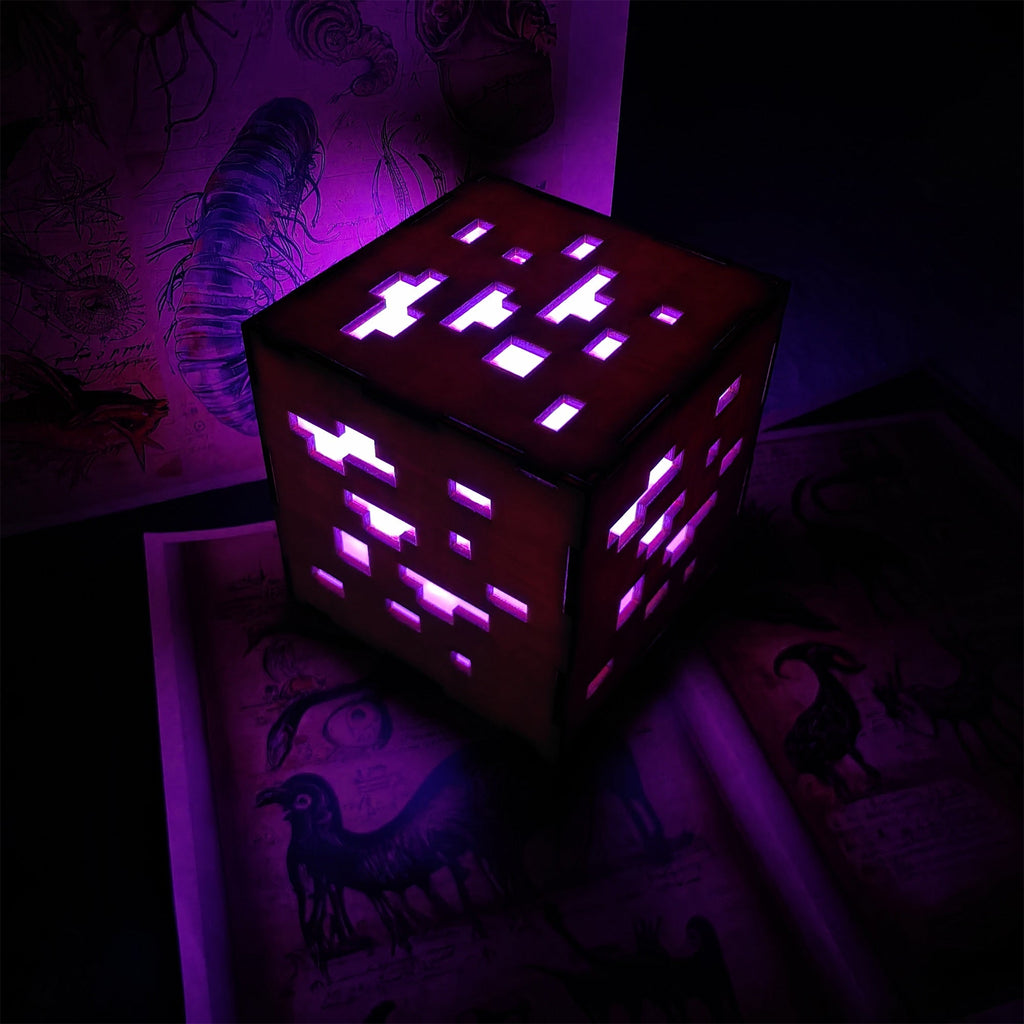 Handmade Minecraft Wooden Lantern Night Light