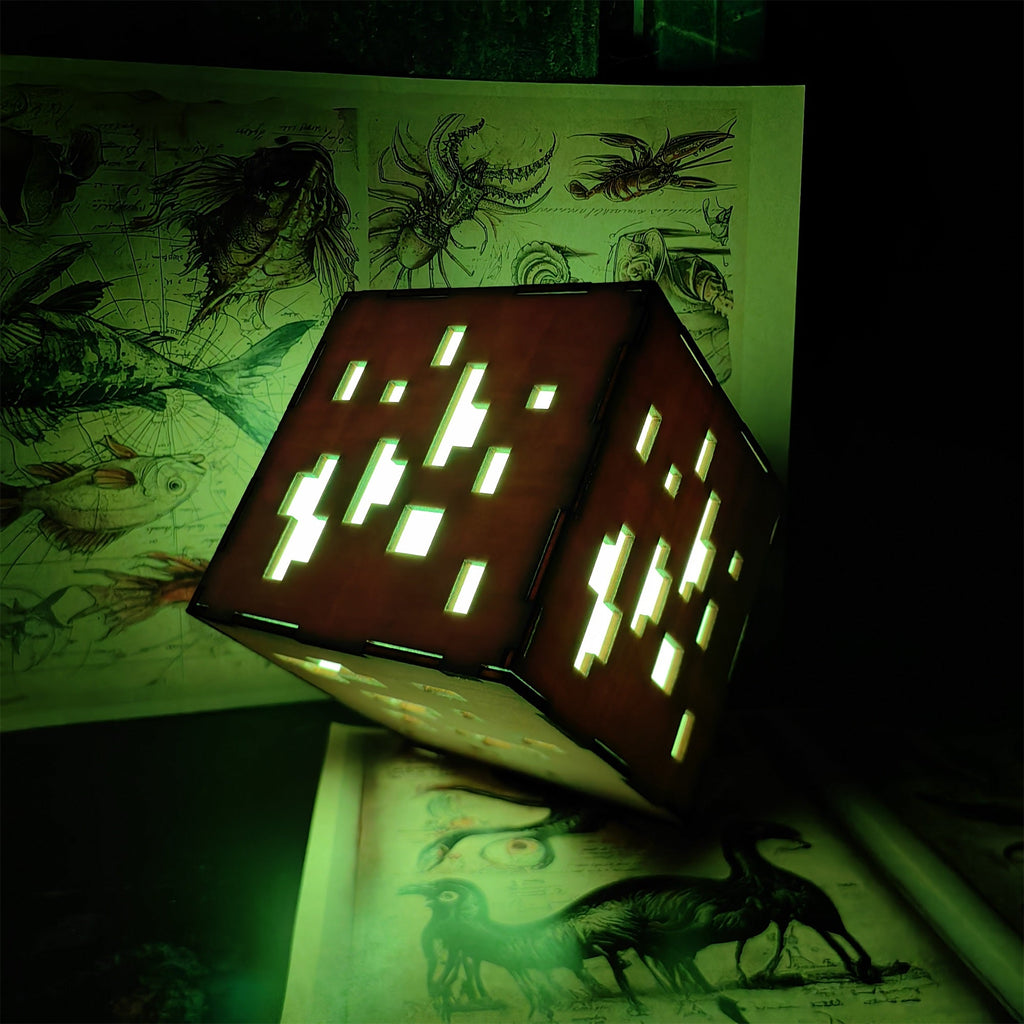 Handmade Minecraft Wooden Lantern Night Light
