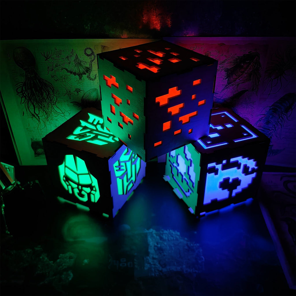 Handmade Minecraft Wooden Lantern Night Light