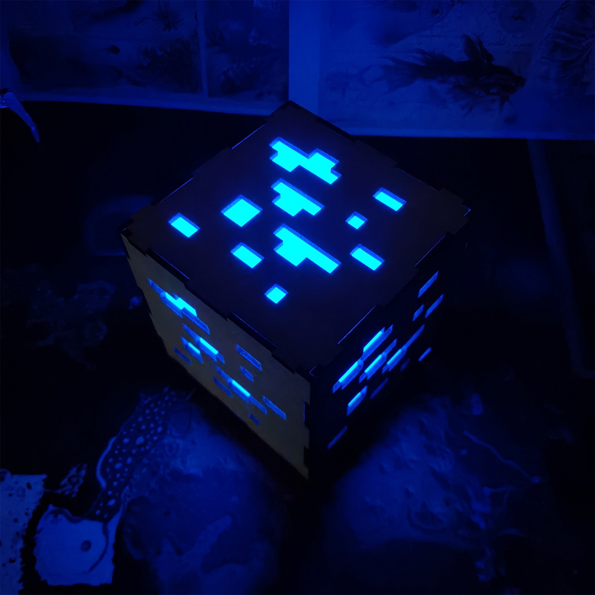 Handmade Minecraft Wooden Lantern Night Light