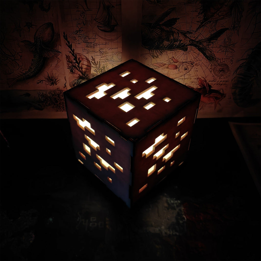 Handmade Minecraft Wooden Lantern Night Light