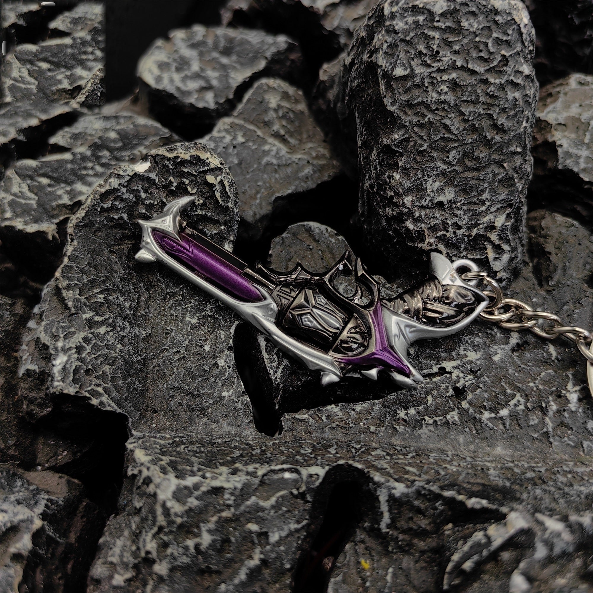 Mini Reaver Sheriff Pistol Gun Metal Keychain