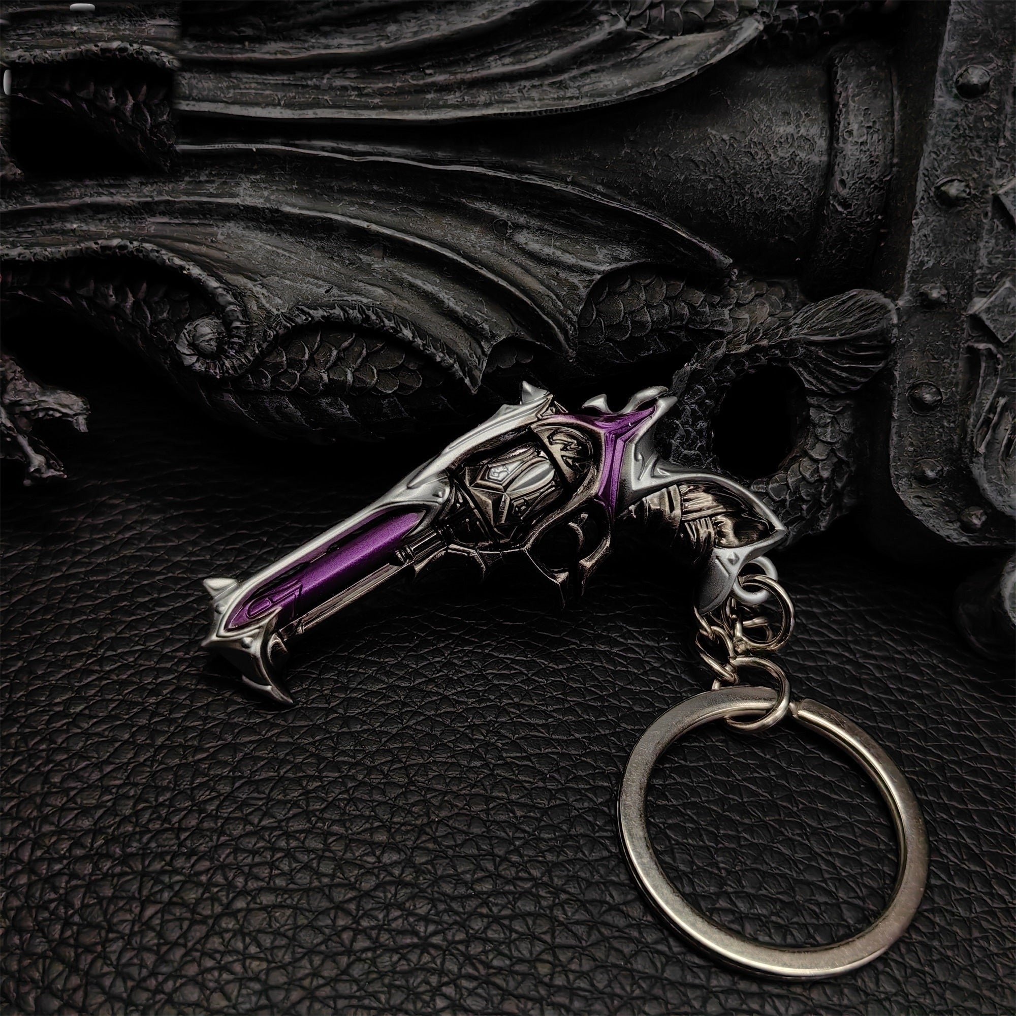 Mini Reaver Sheriff Pistol Gun Metal Keychain