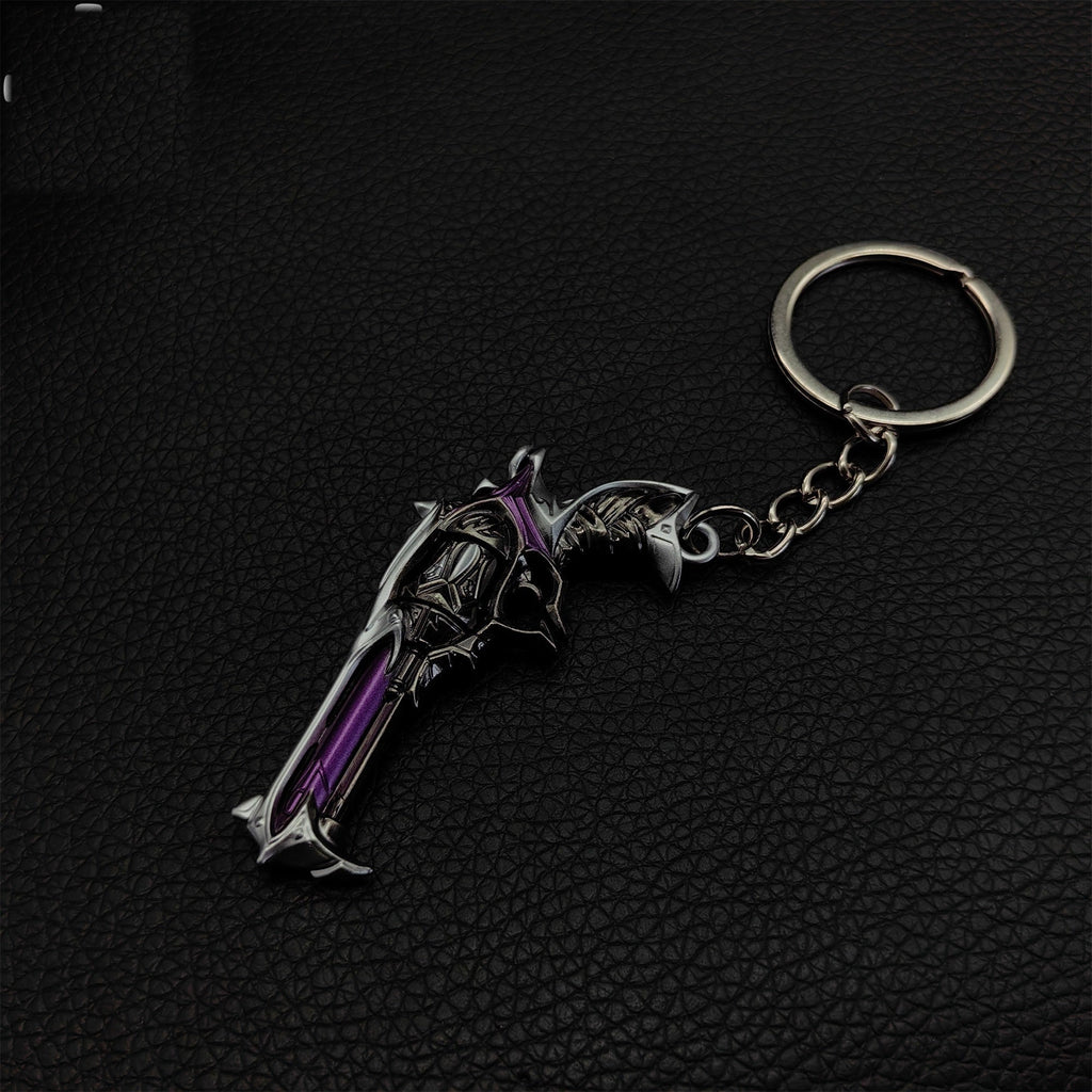 Mini Reaver Sheriff Pistol Gun Metal Keychain