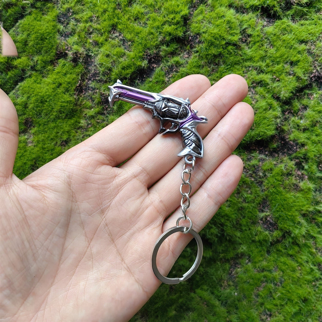 Mini Reaver Sheriff Pistol Gun Metal Keychain