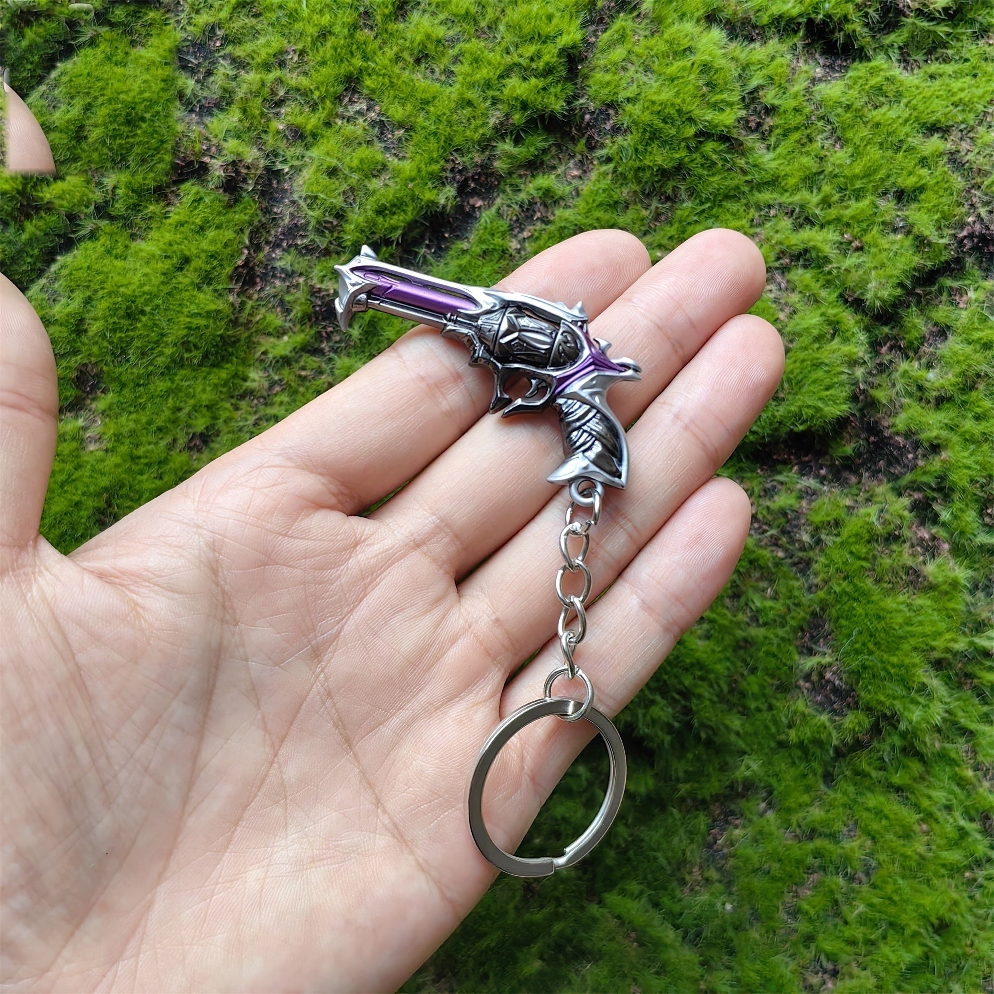 Mini Reaver Sheriff Pistol Gun Metal Keychain