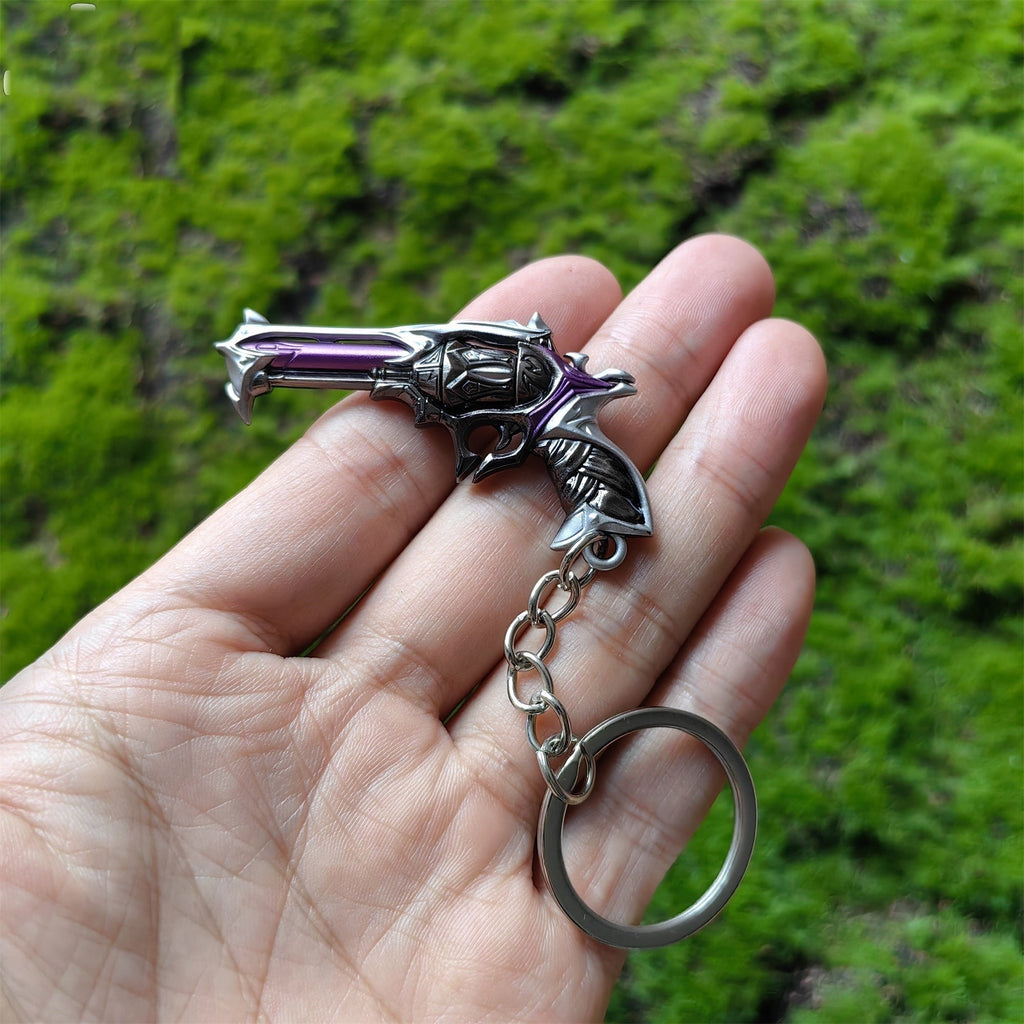 Mini Reaver Sheriff Pistol Gun Metal Keychain