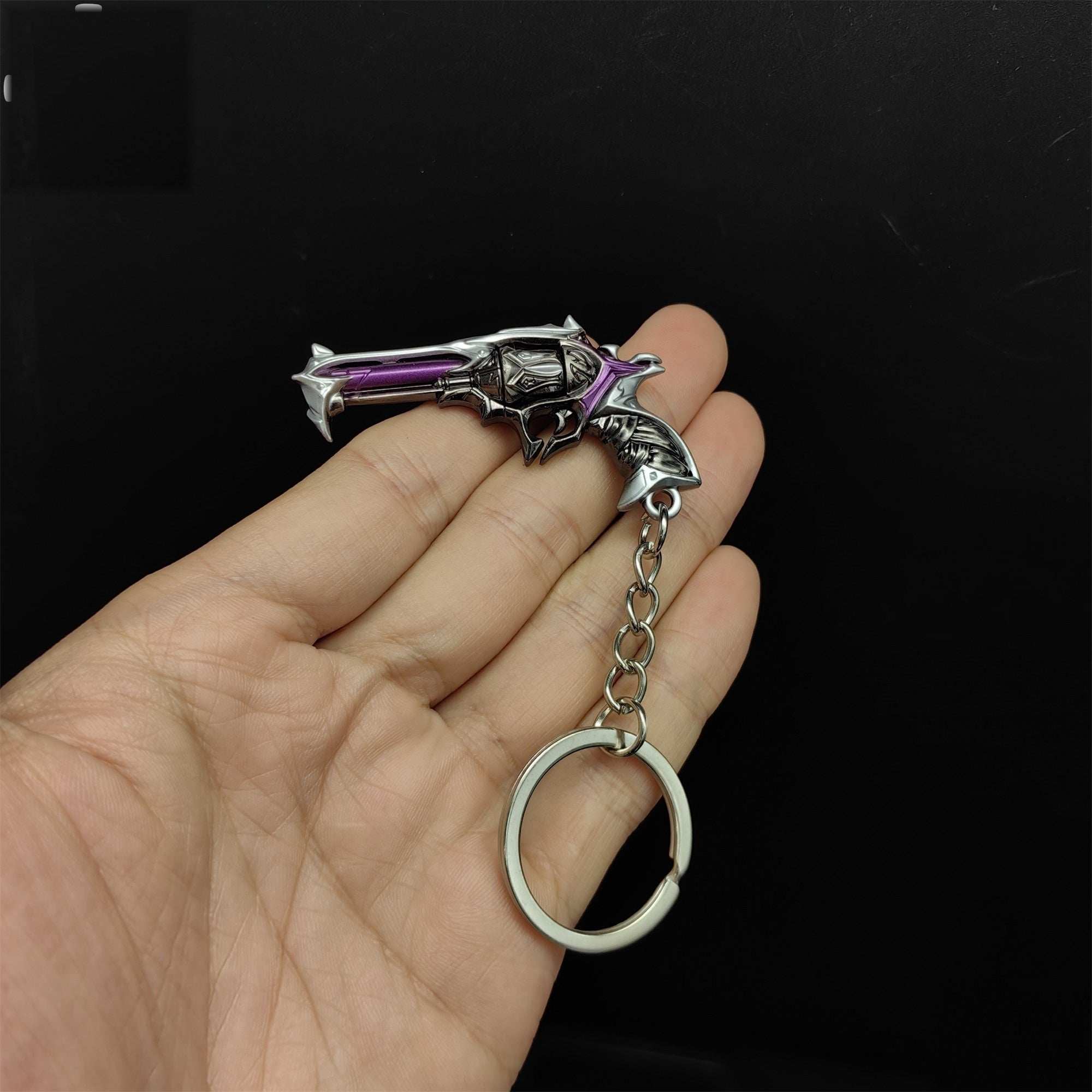 Mini Reaver Sheriff Pistol Gun Metal Keychain