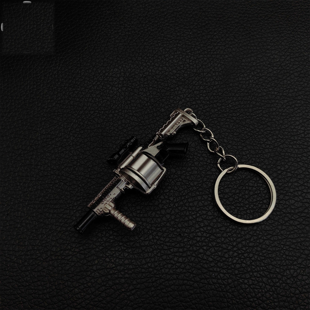 Mini Multiple Grenade Launcher MGL Metal Keychain