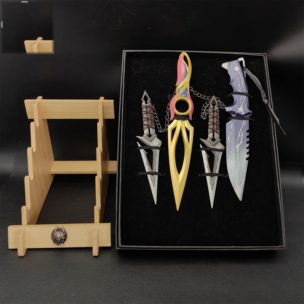 Mystbloom Kunai Smite Knife Kuronami No Yaiba Mini Metal Replica 