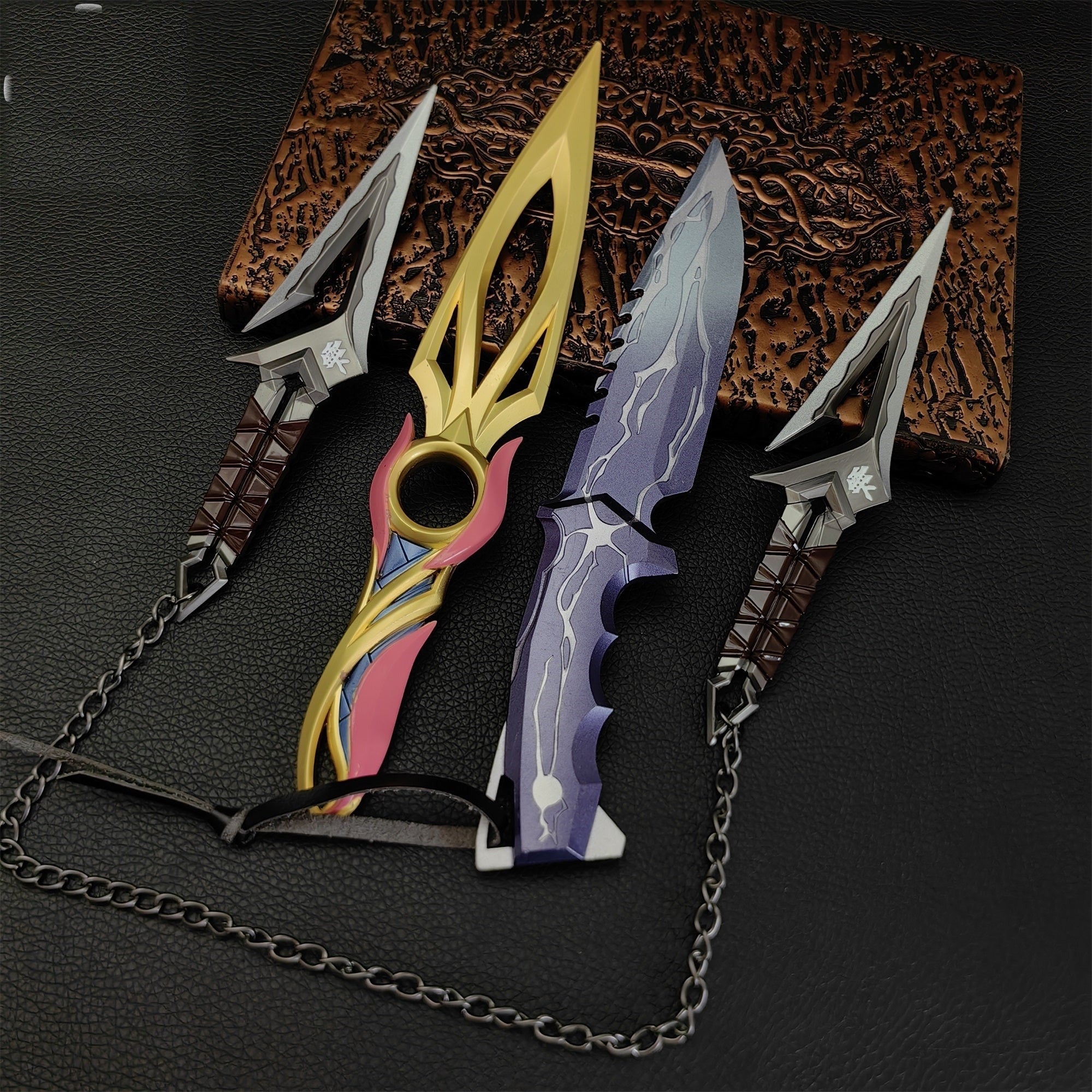 Mystbloom Kunai Smite Knife Kuronami No Yaiba Mini Metal Replica 