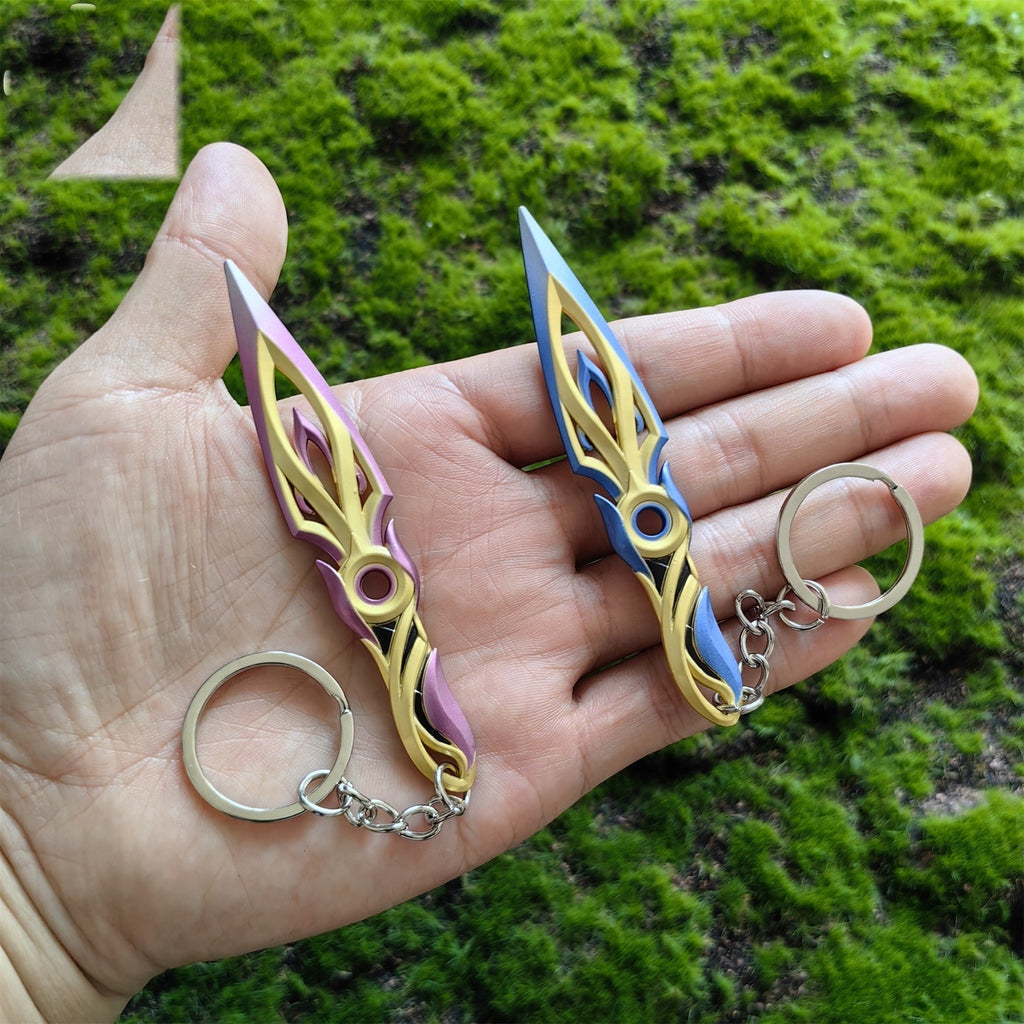 Metal Mystbloom Kunai Tiny Keychain Pendant