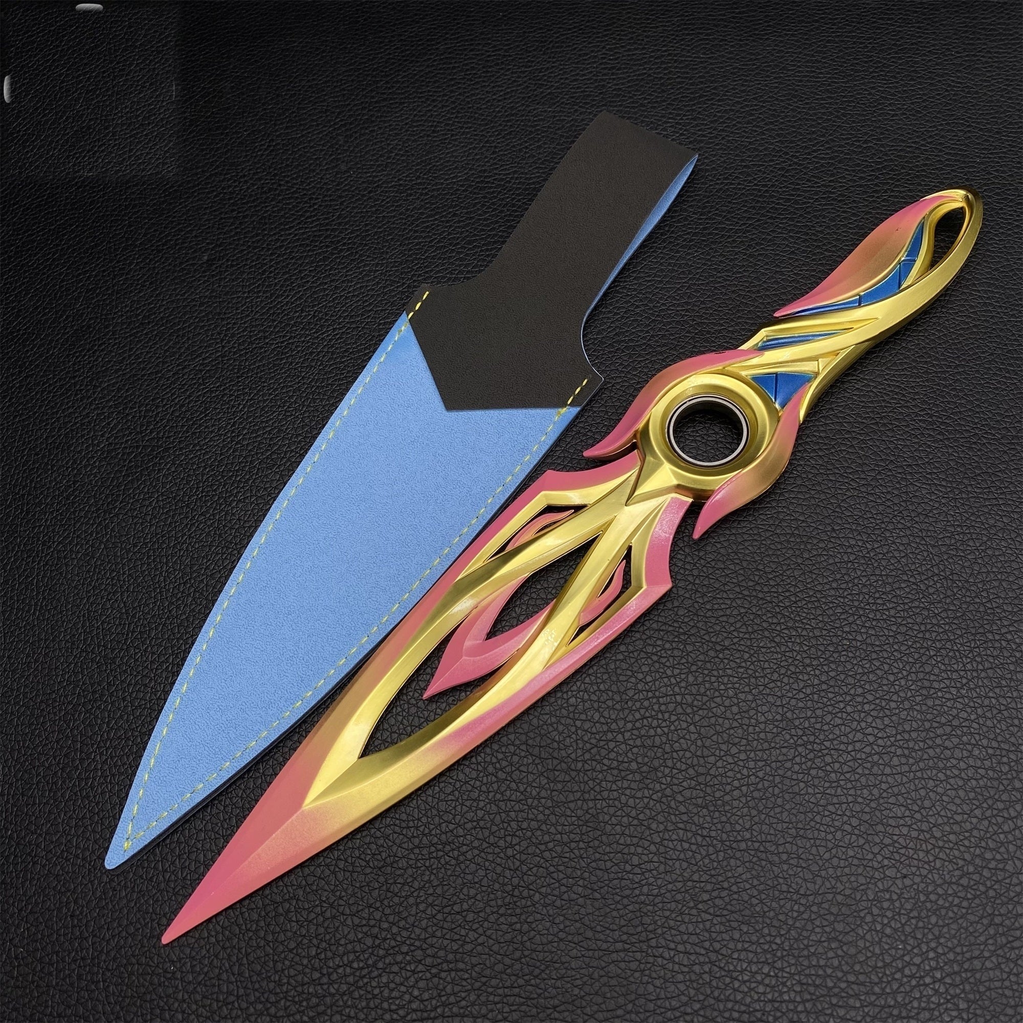 Metal Dull Blade Mystbloom Kunai 11'' Game Prop 3 Colors