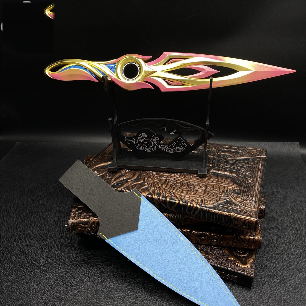 Metal Dull Blade Mystbloom Kunai 11'' Game Prop 3 Colors