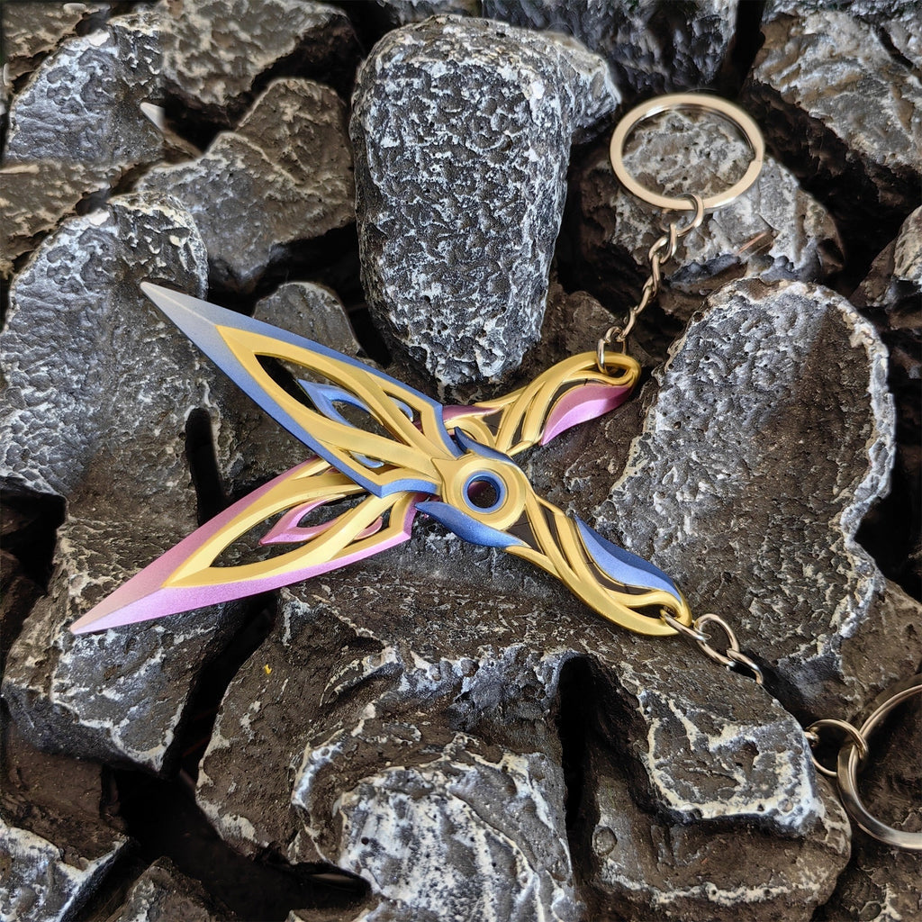 Metal Mystbloom Kunai Tiny Keychain Pendant