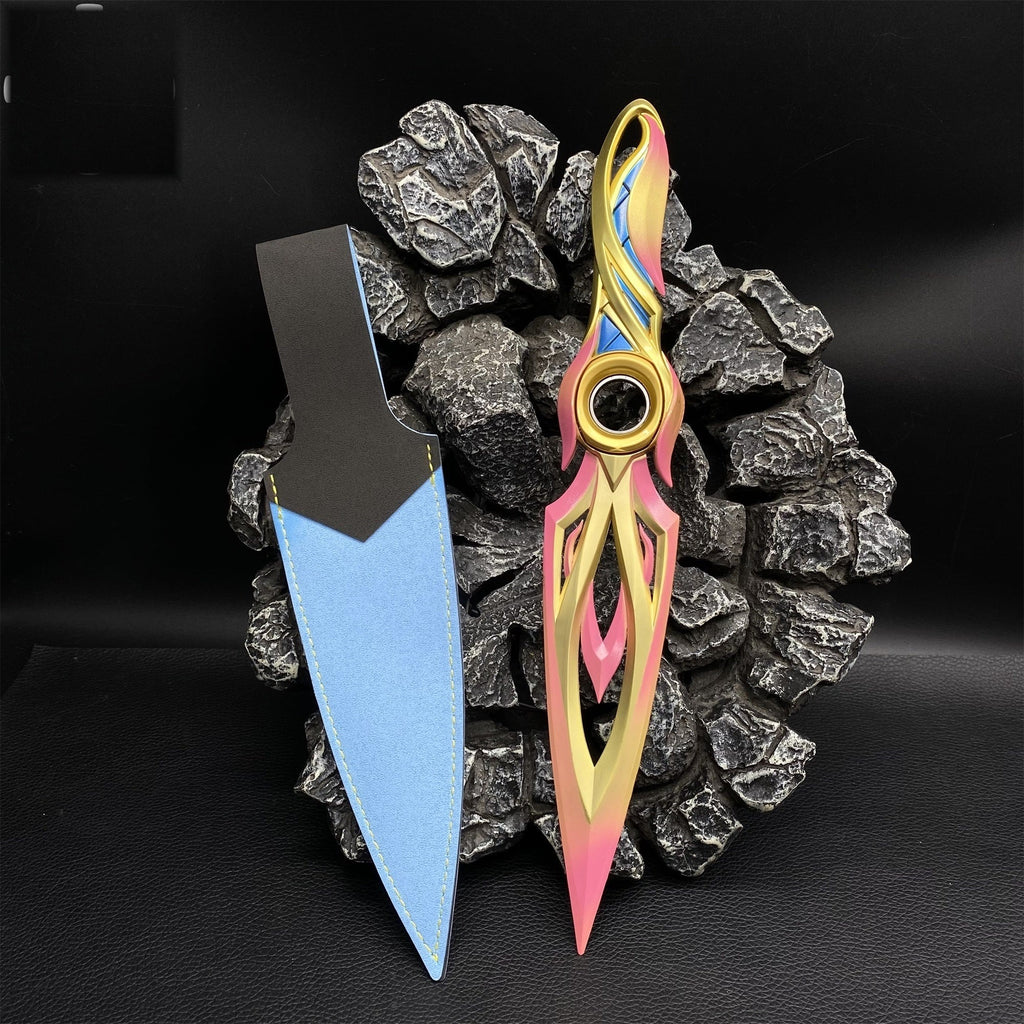 Metal Dull Blade Mystbloom Kunai 11'' Game Prop 3 Colors